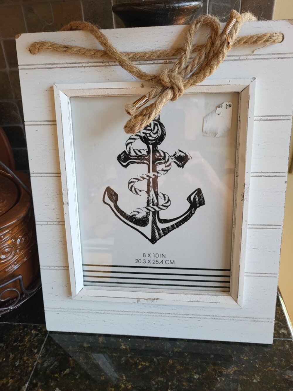 Shiplap Picture Frame 8 by 10 pic frame is 12 by 15 never used!!